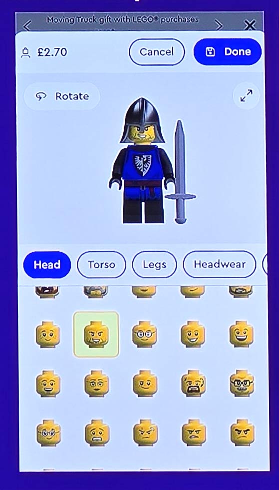 New LEGO Pick a Brick Minifigure Creator
