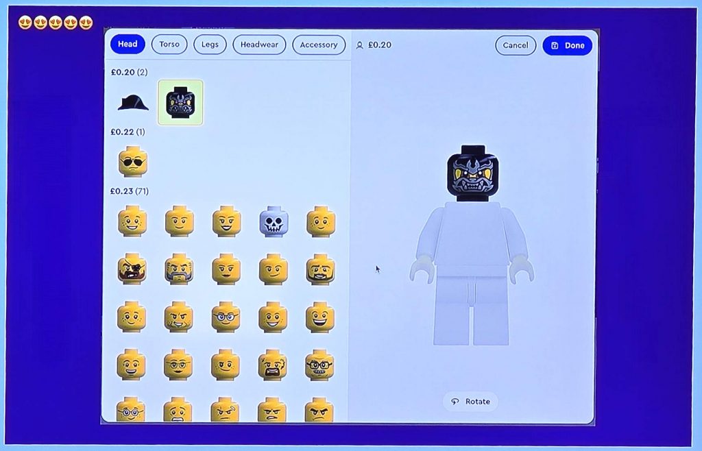 New LEGO Pick a Brick Minifigure Creator
