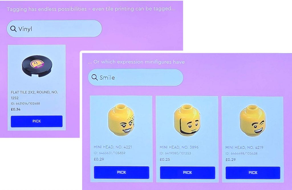 New LEGO Pick a Brick Features